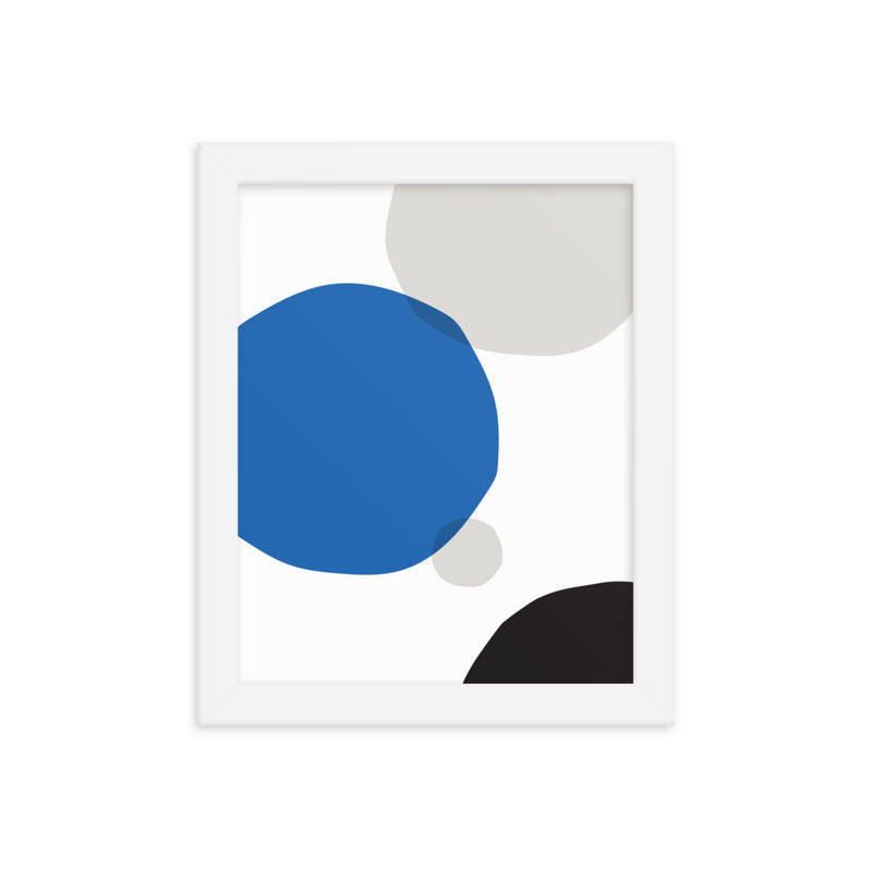 BLUE CIRCLES Framed