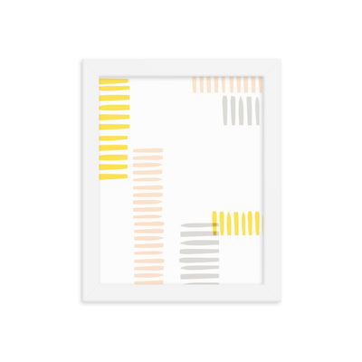 YELLOW STRIPES Framed