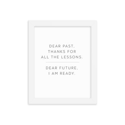LESSONS Framed