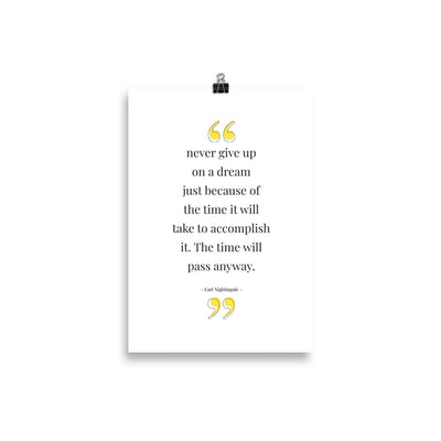 NEVR GIVE UP Poster