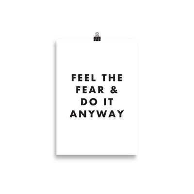 FEEL THE FEAR Poster