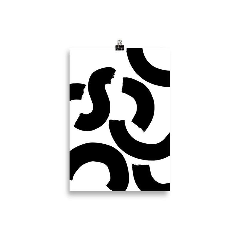 BLACK SQUIGGLE Poster