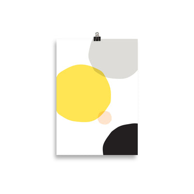 YELLOW CIRCLES Poster