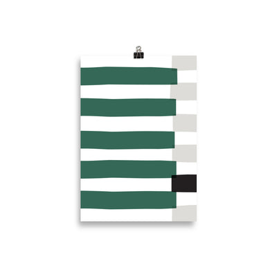 GREEN STRIPE Poster
