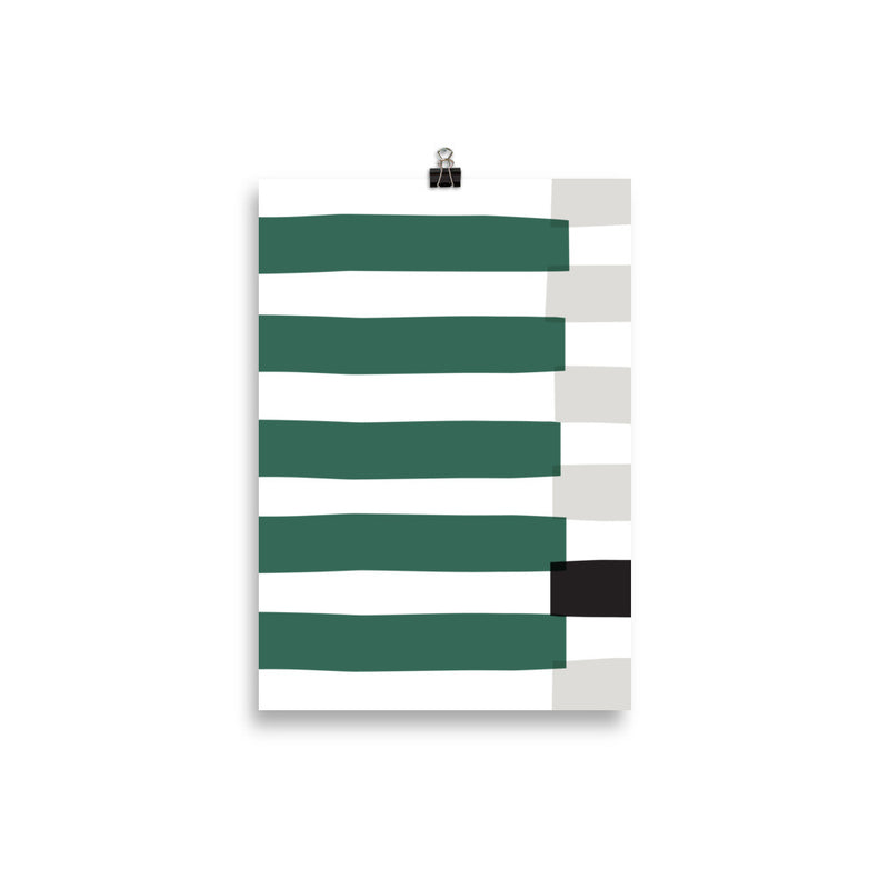 GREEN STRIPE Poster