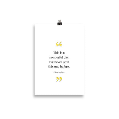WONDERFUL DAY Poster