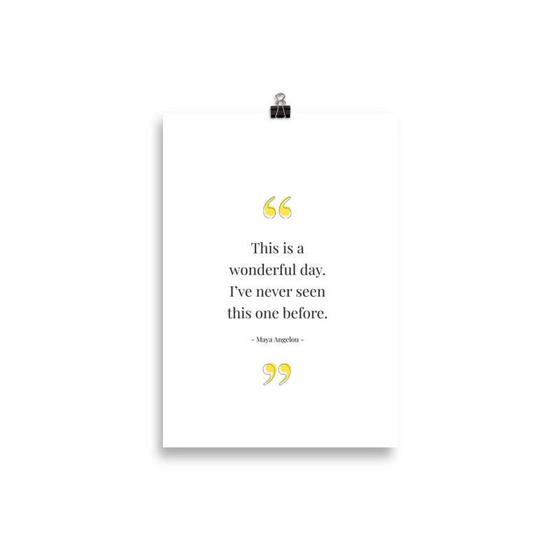 WONDERFUL DAY Poster