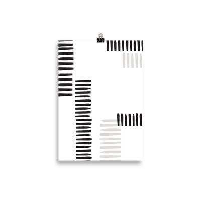 BLACK STRIPES Poster