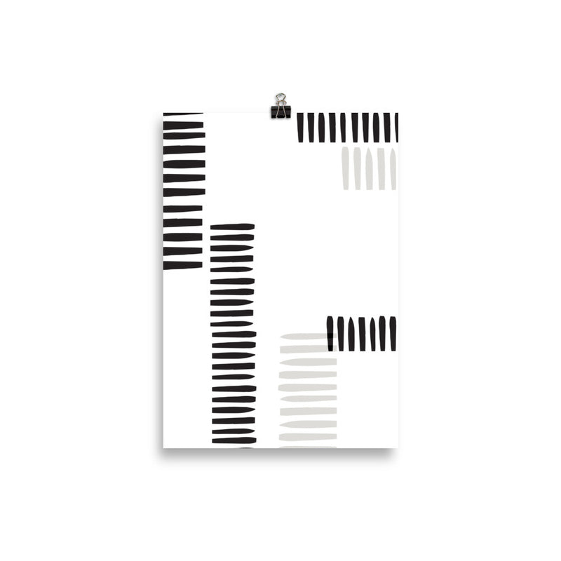 BLACK STRIPES Poster