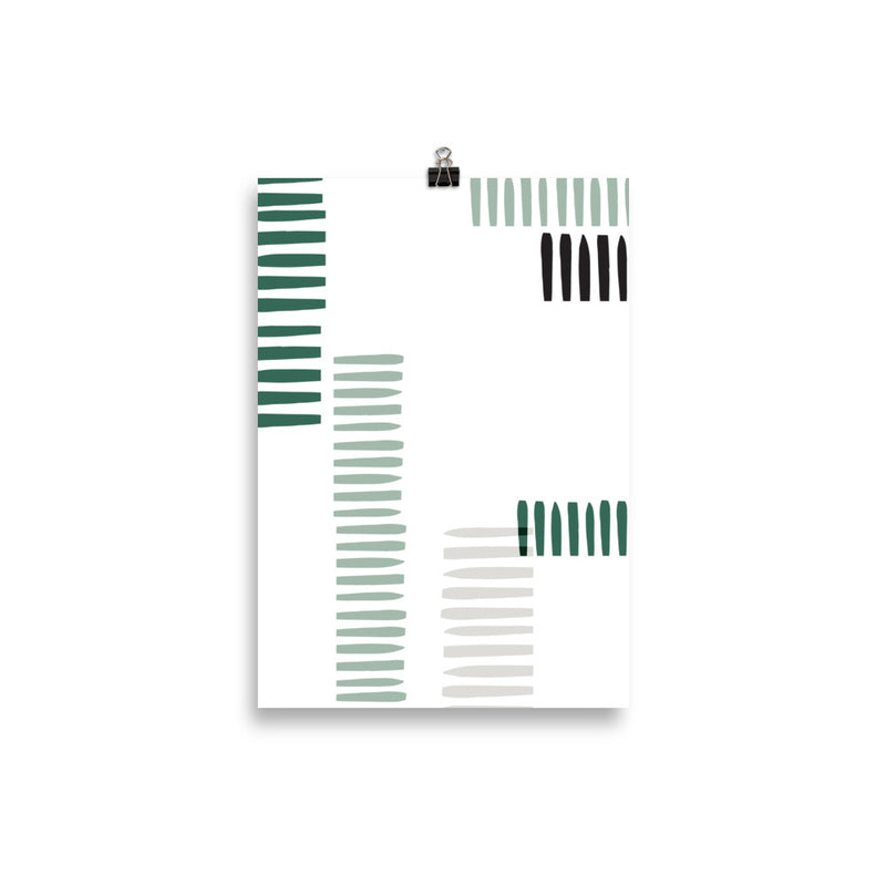 GREEN STRIPES Poster