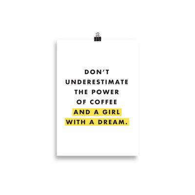 POWER OF COFFEE Poster