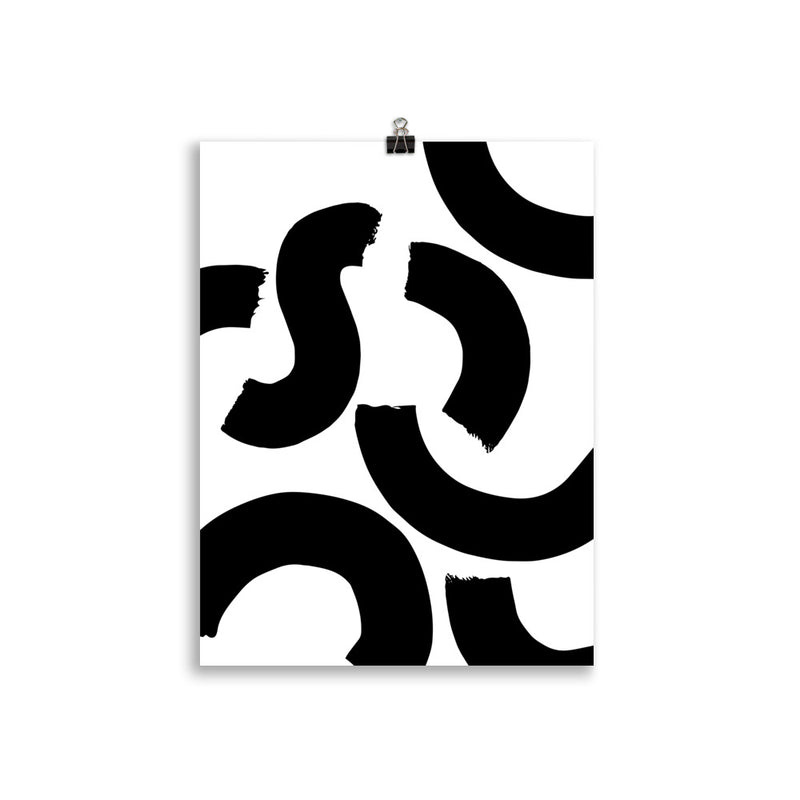 BLACK SQUIGGLE Poster