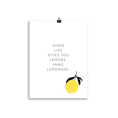 Make Lemonade Poster