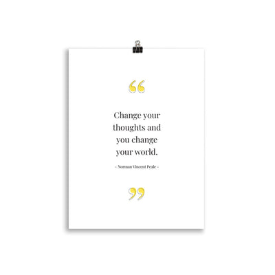 CHANGE YOUR THOUGHTS Poster