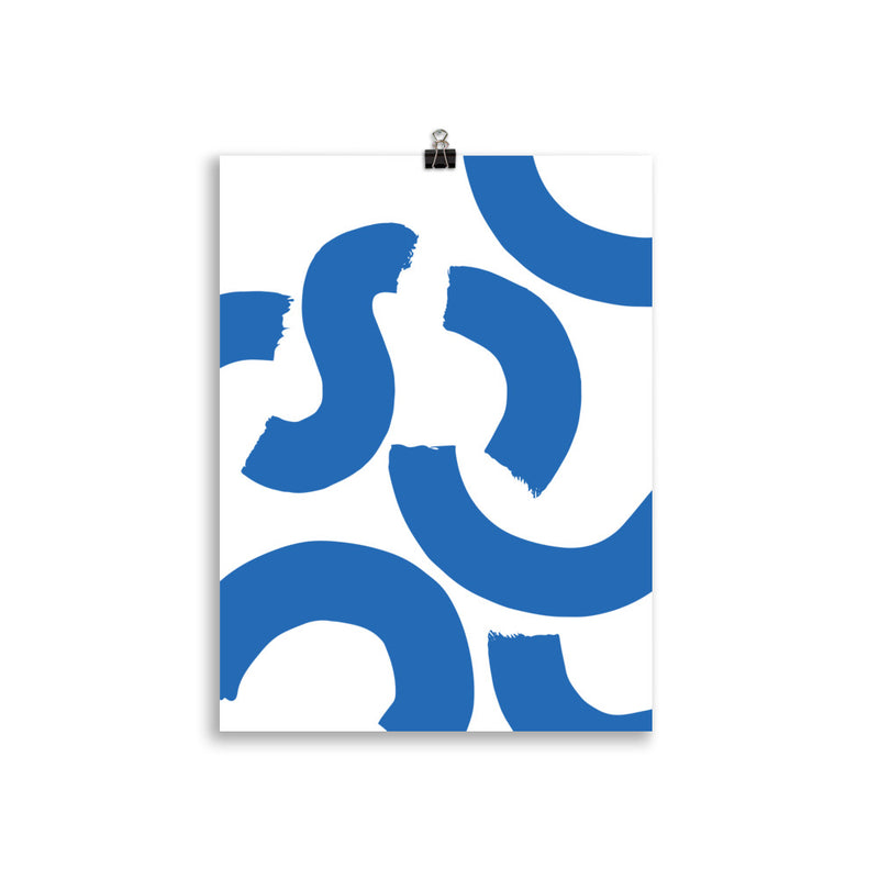 BLUE SQUIGGLE Poster