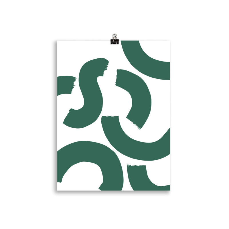 GREEN SQUIGGLE Poster