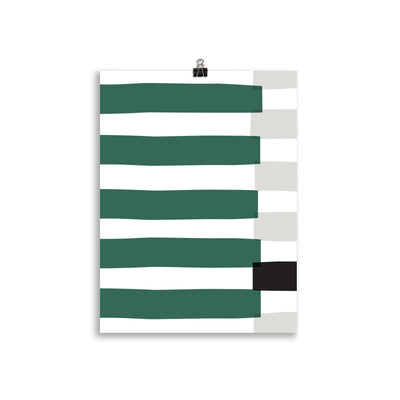 GREEN STRIPE Poster