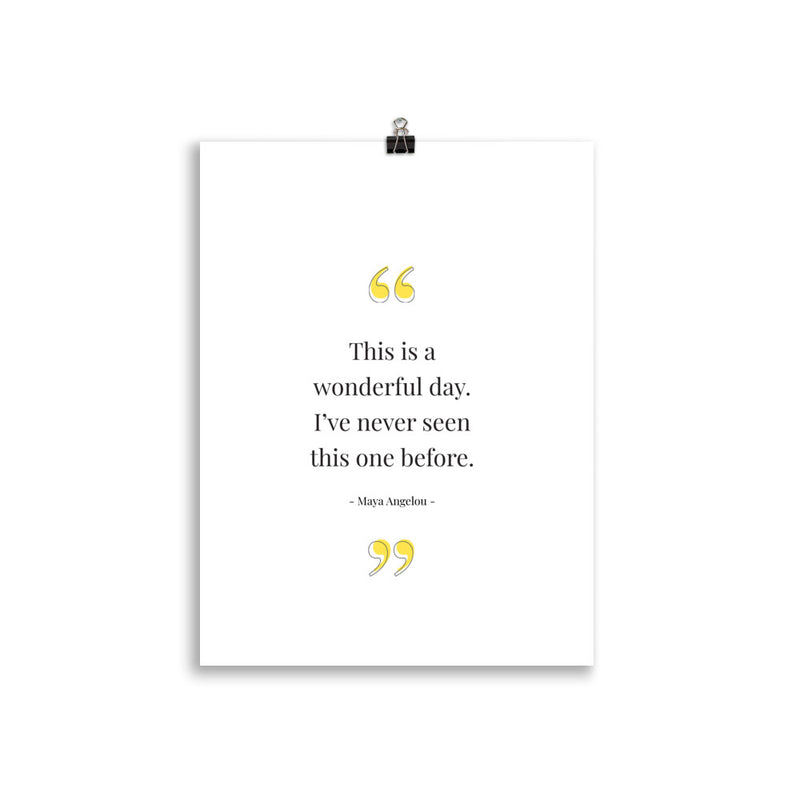 WONDERFUL DAY Poster