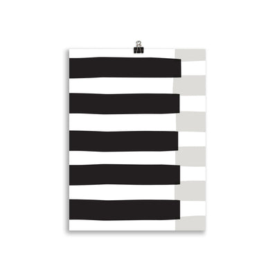 BLACK STRIPE Poster