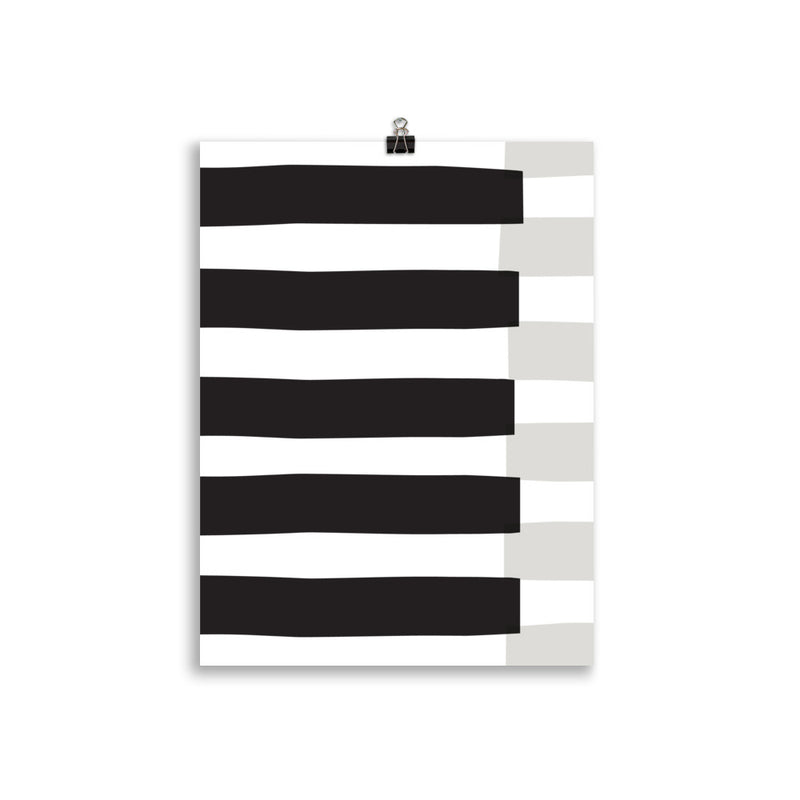 BLACK STRIPE Poster