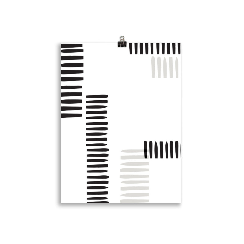 BLACK STRIPES Poster