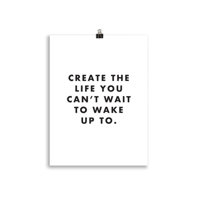 CREATE THE LIFE Poster