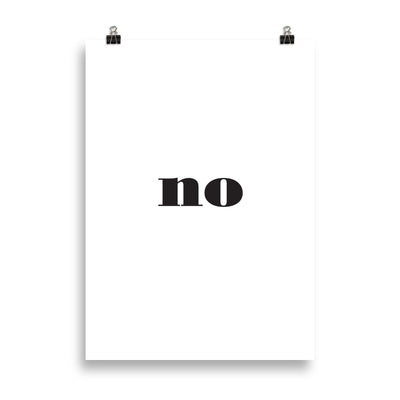 NO Poster