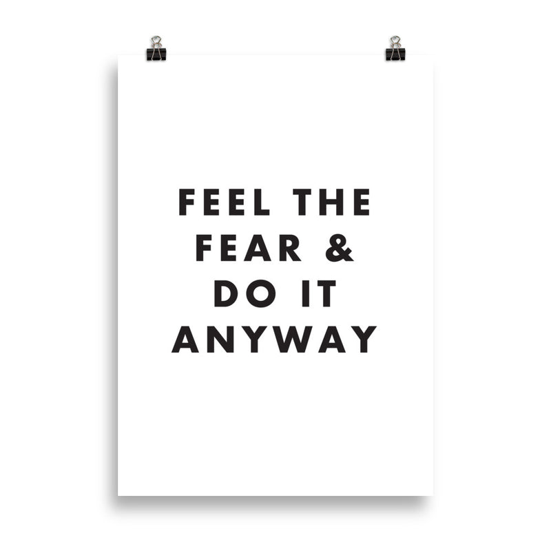 FEEL THE FEAR Poster