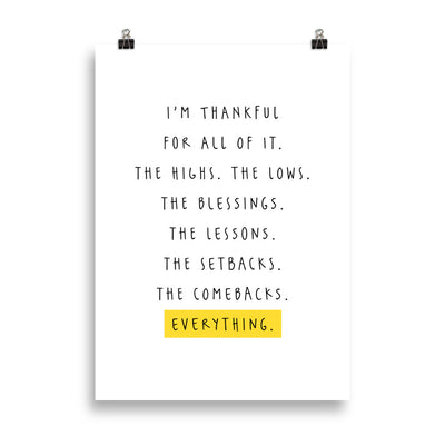 I'M THANKFUL Poster