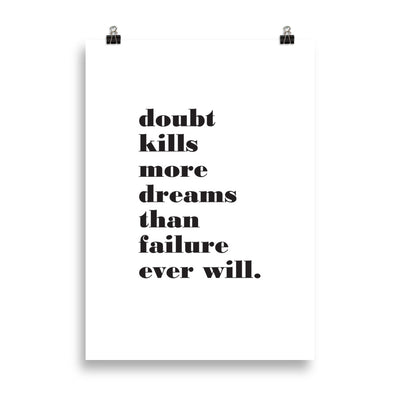 DOUBT KILLS Poster