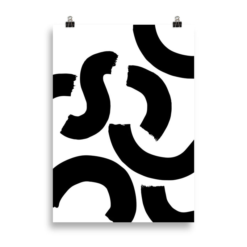 BLACK SQUIGGLE Poster