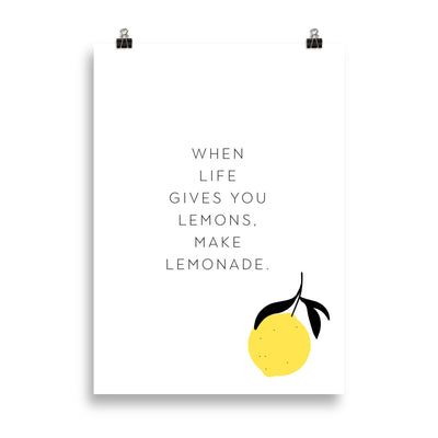 Make Lemonade Poster