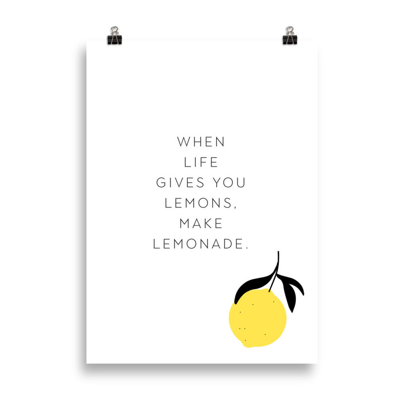 Make Lemonade Poster