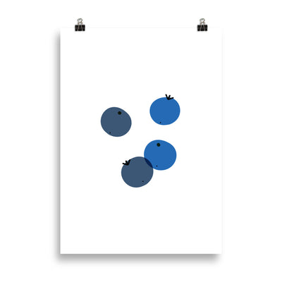 Blueberries Poster