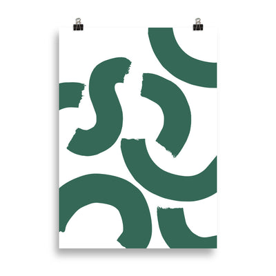 GREEN SQUIGGLE Poster