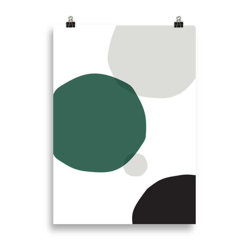 GREEN CIRCLES Poster