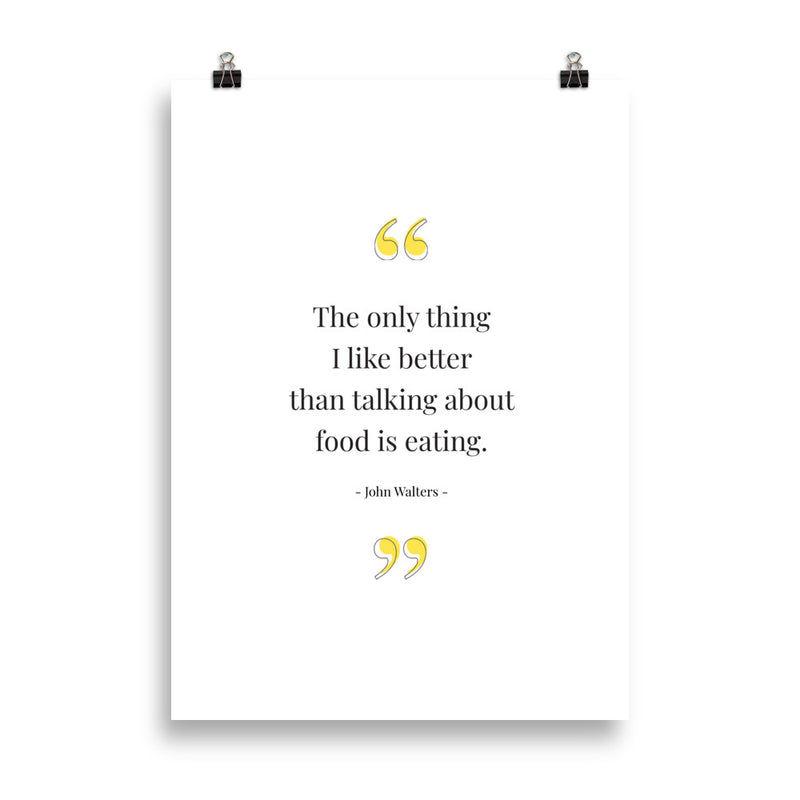 FOOD TALK Poster