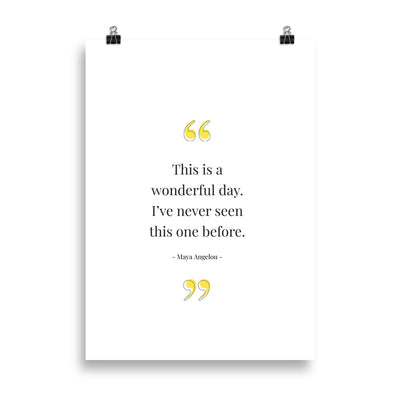 WONDERFUL DAY Poster