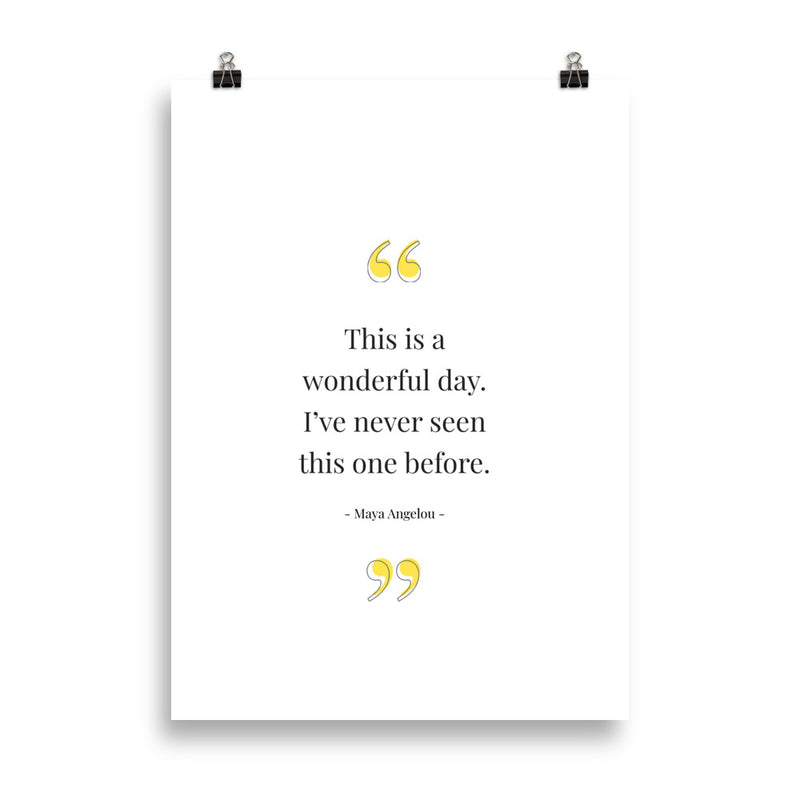 WONDERFUL DAY Poster