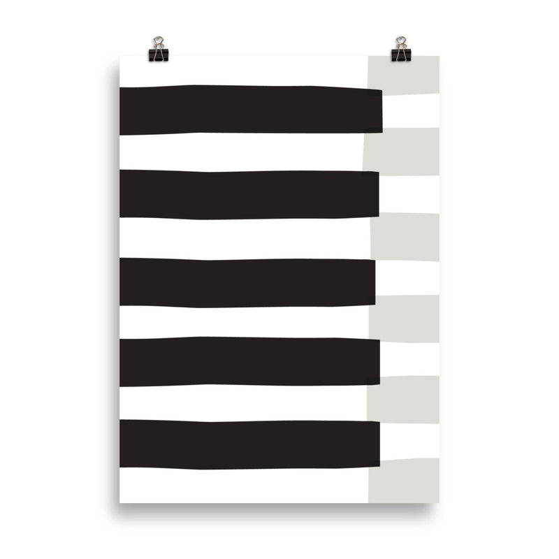 BLACK STRIPE Poster