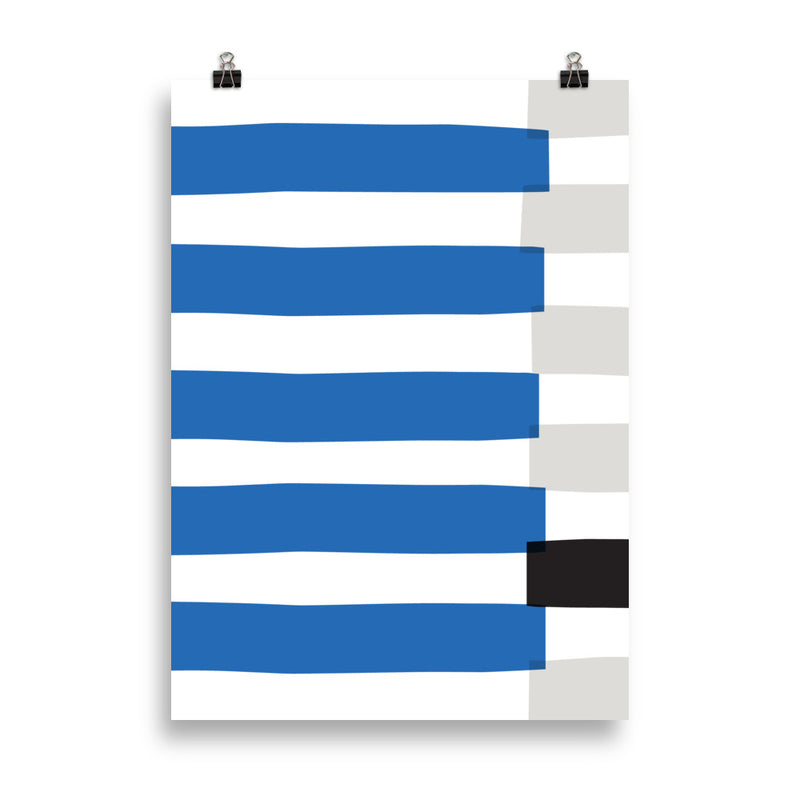 BLUE STRIPE Poster