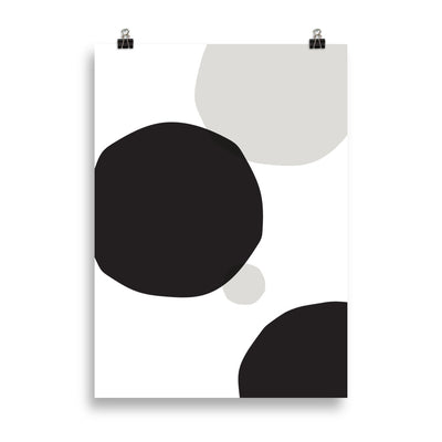 BLACK CIRCLES Poster