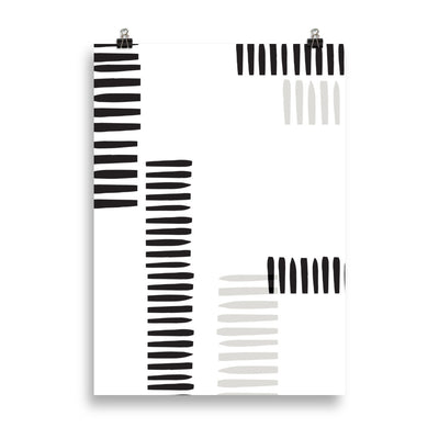 BLACK STRIPES Poster