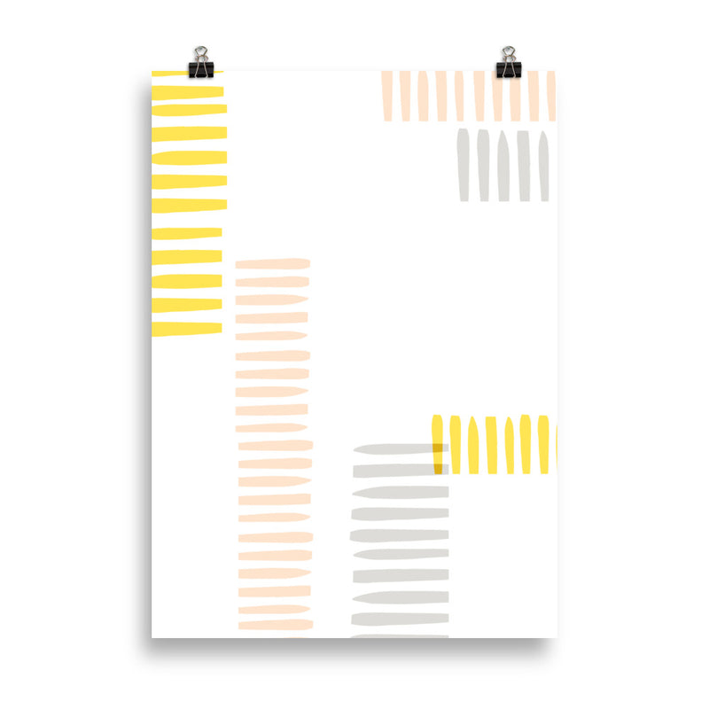 YELLOW STRIPES Poster