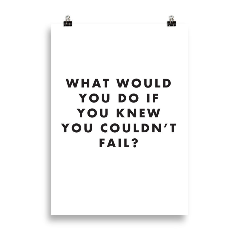 WHAT WOULD Poster