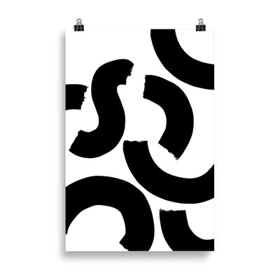 BLACK SQUIGGLE Poster
