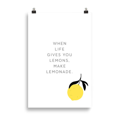 Make Lemonade Poster