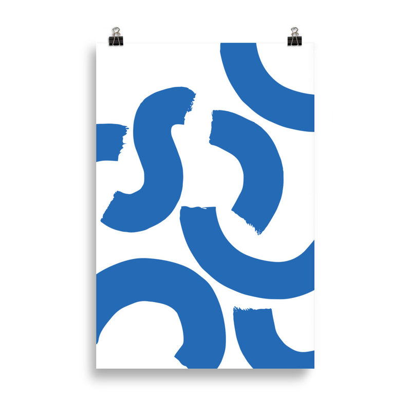 BLUE SQUIGGLE Poster