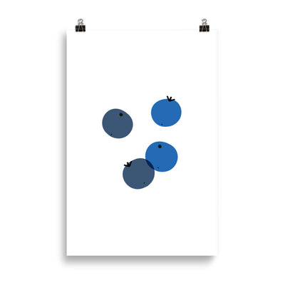 Blueberries Poster