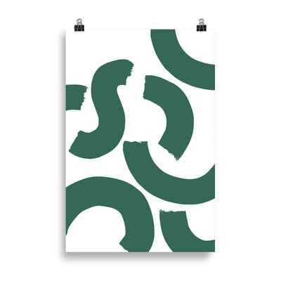 GREEN SQUIGGLE Poster